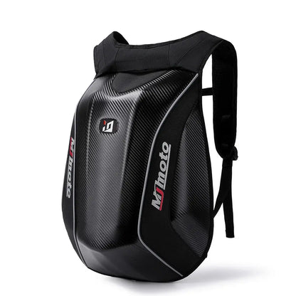 Carbon Fiber Motorcycle Backpack – Waterproof Hard Shell LanRider