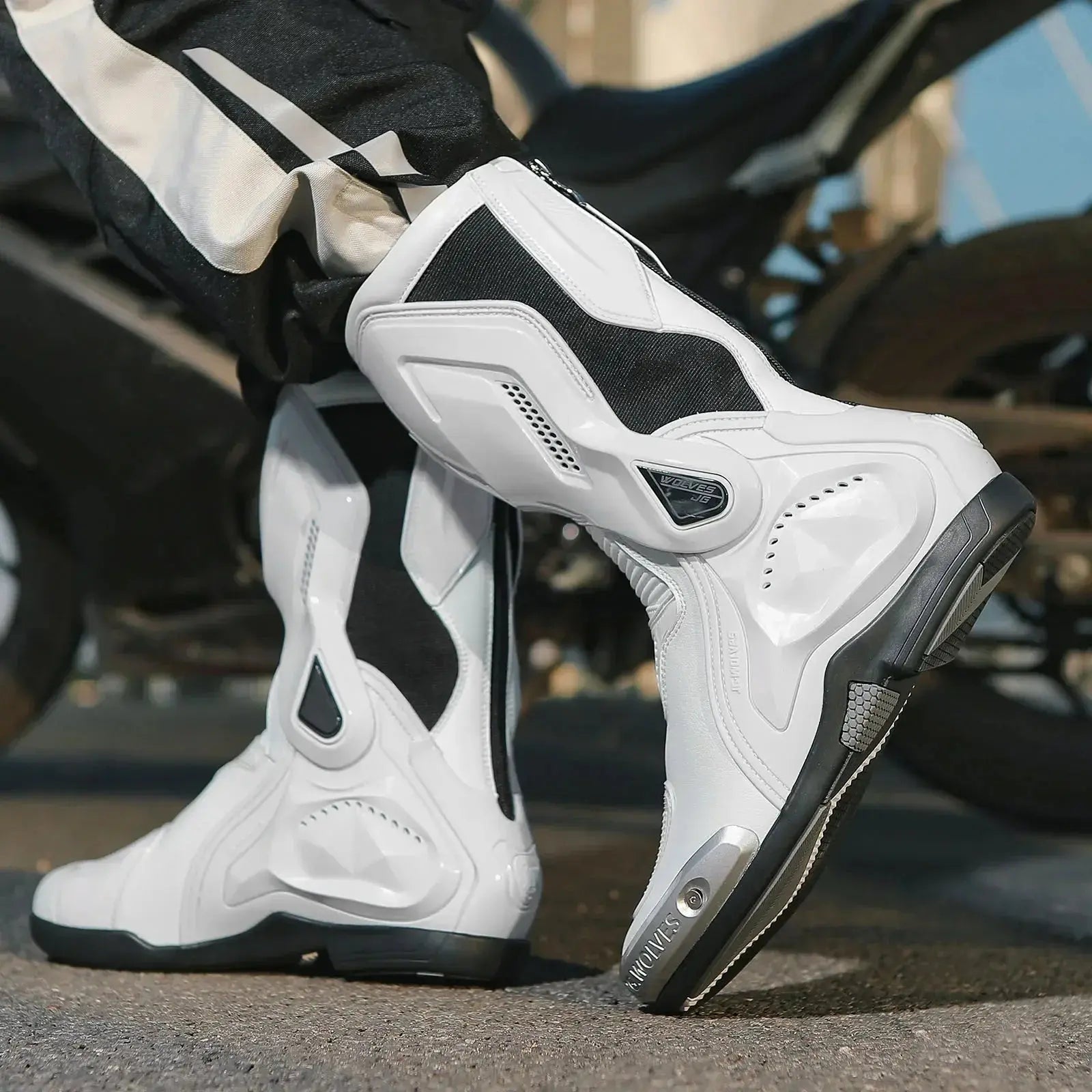 Motorcycle Racing Boots – Breathable & Protective LanRider