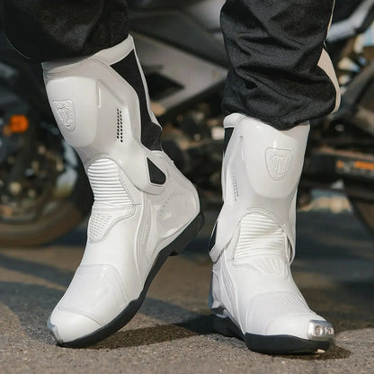 Motorcycle Racing Boots – Breathable & Protective LanRider
