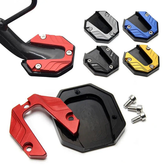 CNC Aluminum Motorcycle Kickstand Extender – Anti-Skid LanRider