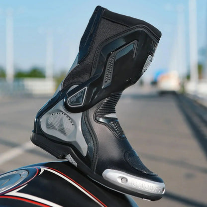 Motorcycle Racing Boots – Breathable & Protective LanRider