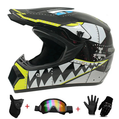 Motocross and Off-Road Helmet Set LanRider