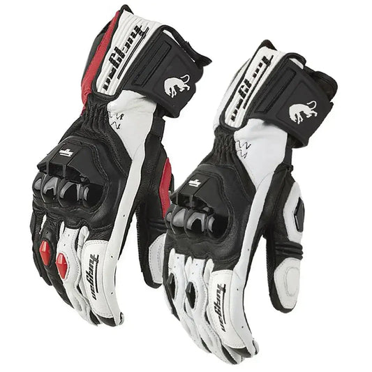 Men's Leather Motorcycle Gloves – Windproof, Protective & Comfortable LanRider