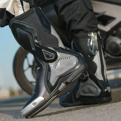 Motorcycle Racing Boots – Breathable & Protective LanRider