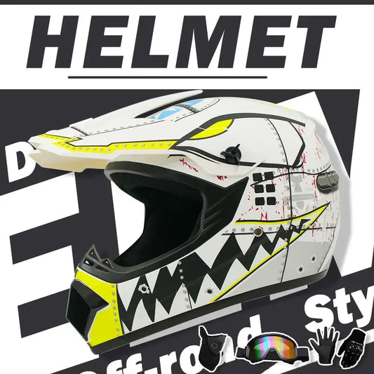 Motocross and Off-Road Helmet Set LanRider