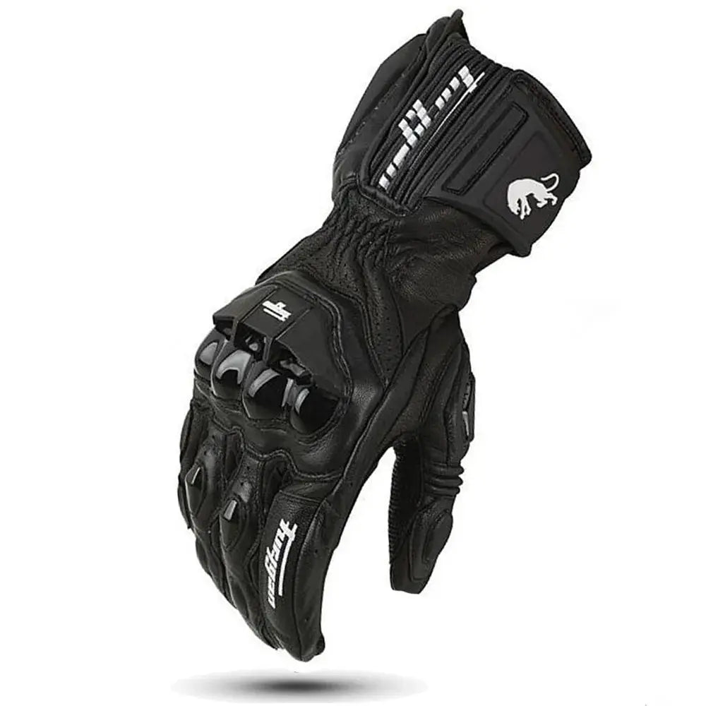 Men's Leather Motorcycle Gloves – Windproof, Protective & Comfortable LanRider